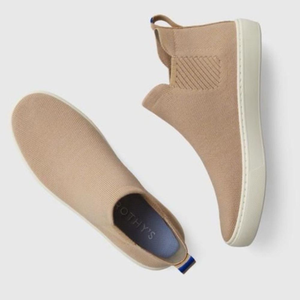Rothy's the Chelsea in Camel, Slip-On Sneakers